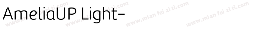 AmeliaUP Light字体转换